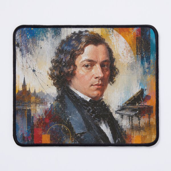 Item preview, German composer and pianist Robert Schumann painting. designed and sold by GalleryKauffeld.