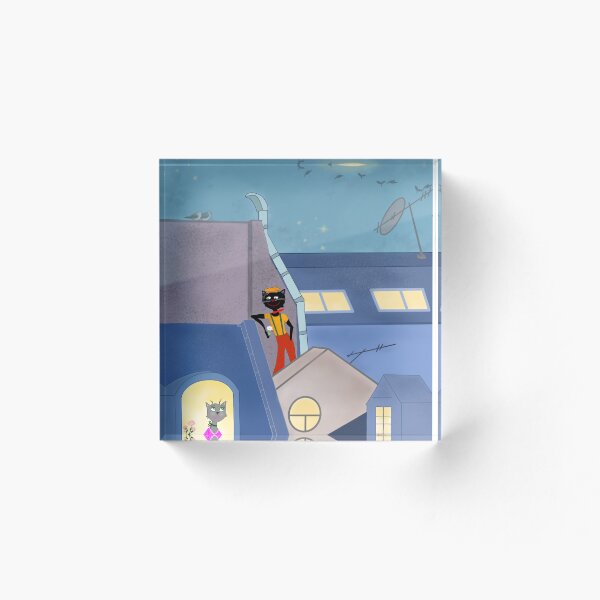 Item preview, Serenata nocturna en la azotea designed and sold by The Whimsy Nest Art.