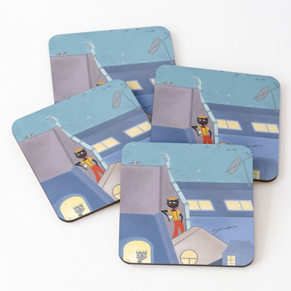 Item preview, Midnight Rooftop Serenade⁠ designed and sold by The Whimsy Nest Art.
