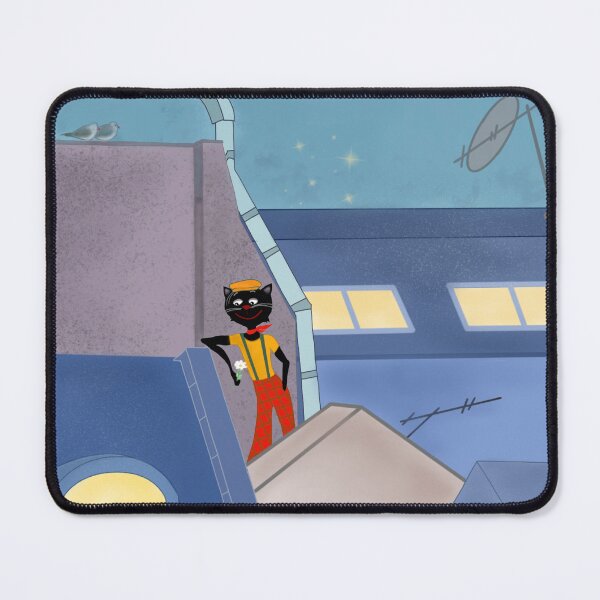 Item preview, Midnight Rooftop Serenade designed and sold by The Whimsy Nest Art.