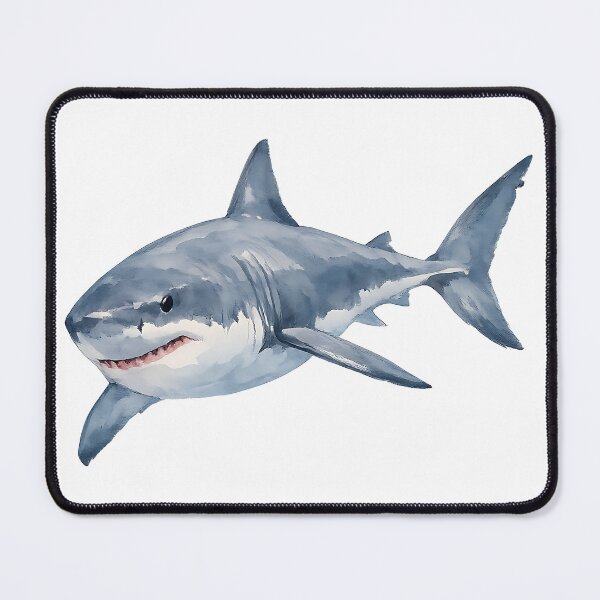 Item preview, Great White Shark Watercolour Illustration designed and sold by Jaruart.