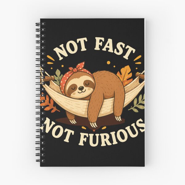 Item preview, Not Fast Not Furious | Funny Relaxed Sloth Cartoon Vector Design designed and sold by Huddy-clothes.