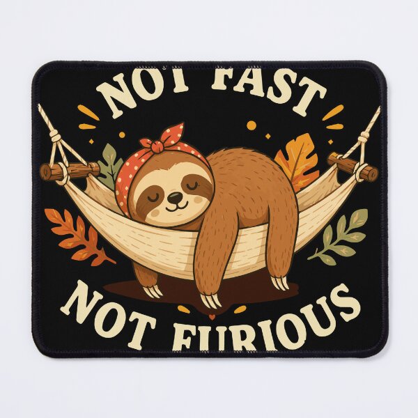 Item preview, Not Fast Not Furious | Funny Relaxed Sloth Cartoon Vector Design designed and sold by Huddy-clothes.