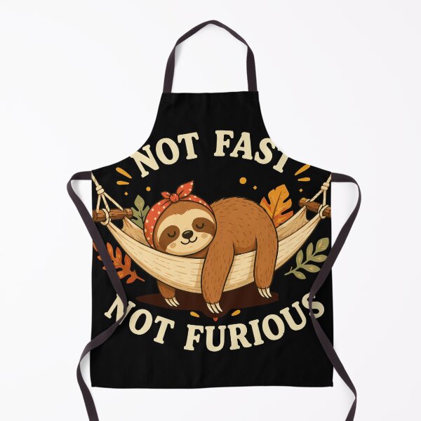 Item preview, Not Fast Not Furious | Funny Relaxed Sloth Cartoon Vector Design designed and sold by Huddy-clothes.