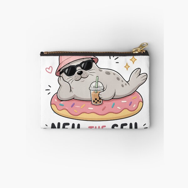 Item preview, Neil The Seil Donut Float and Bubble Tea Seal  designed and sold by Jaideep Walia.