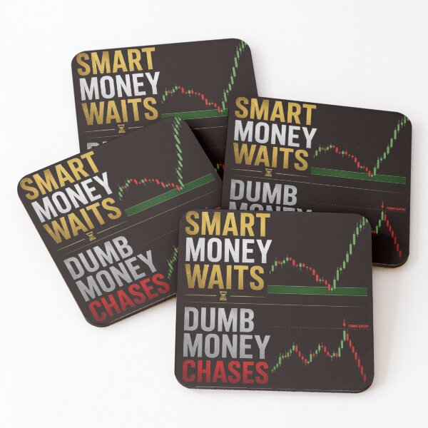 Item preview, Smart Money Waits Dumb Money Chases Forex Trading Trader T-Shirt designed and sold by PipForgeStudio .