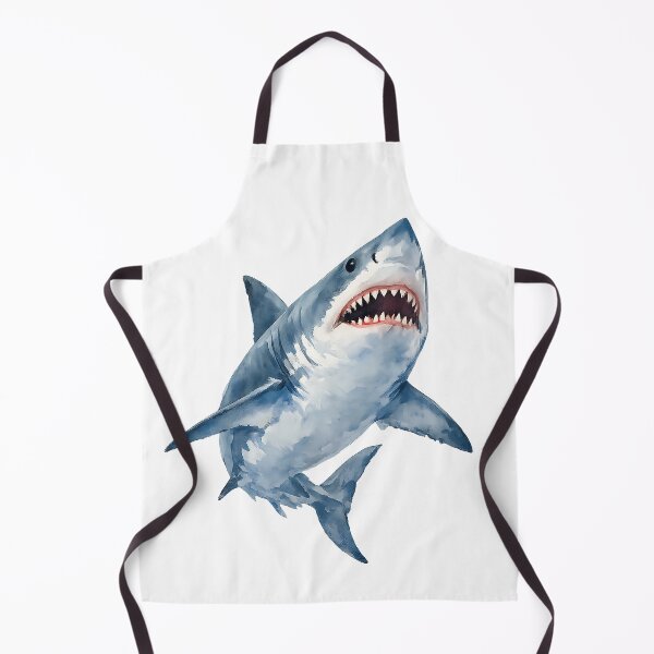 Item preview, Great White Shark Rising — Watercolour designed and sold by Jaruart.