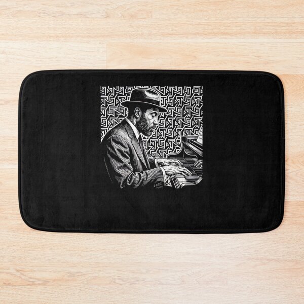Item preview, Thelonious Monk Legendary Jazz Piano Player Linotype Art Original Design - Gift for Vinyl Collector, Jazz Fan or Musician #829 designed and sold by vistalyn.