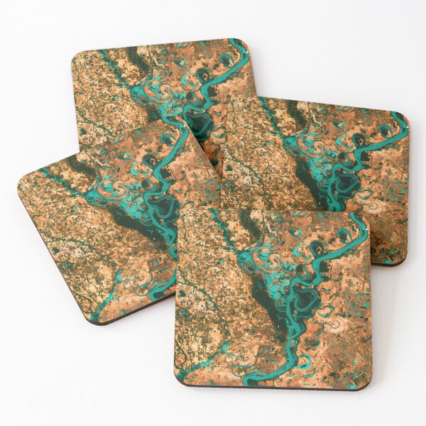 Item preview, THE RIVER OF TEAL & GOLD designed and sold by THE GOOD FIND.