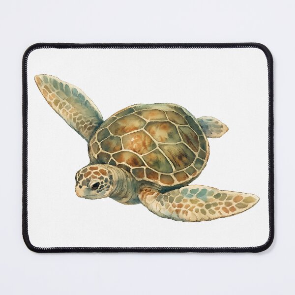 Item preview, Green Sea Turtle from Above — Watercolour designed and sold by Jaruart.
