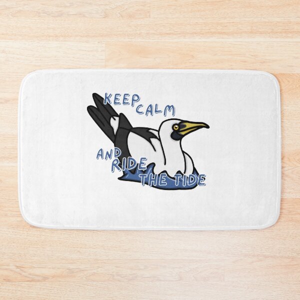 Item preview, 'Keep Calm & Ride the Tide' Masked Booby - A Derpybird design designed and sold by YOjosie.