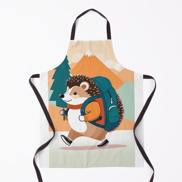 Item preview, Illustration - Hiking Hedgehog, Colorful Mountain Adventure designed and sold by AnimeShin.