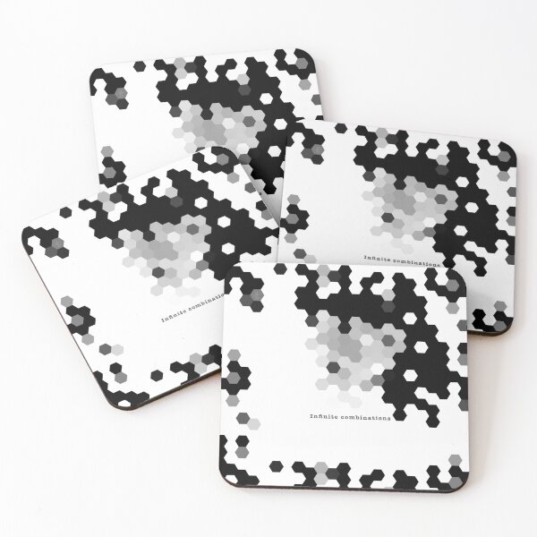 Item preview, Infinite Combinations II – Abstract Hexagon Geometric Pattern designed and sold by NANTONAKU〜なんとなく〜.