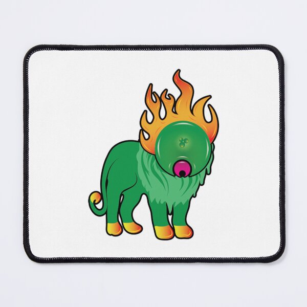 Item preview, Lionpoifi Cute Green Lion Fiery designed and sold by MaileeStudios.