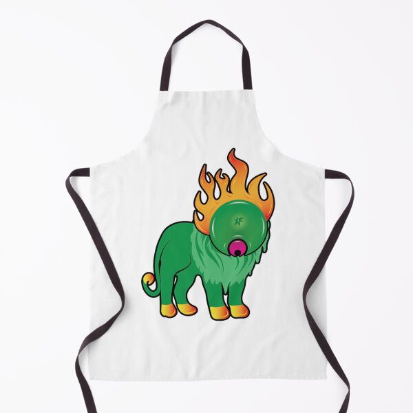 Item preview, Lionpoifi Cute Green Lion Fiery designed and sold by MaileeStudios.