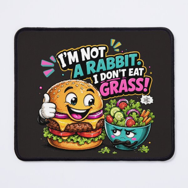 Item preview, Burger vs Salad – Funny Food Cartoon designed and sold by Aimetoi.