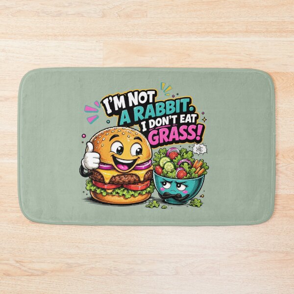 Item preview, Burger vs Salad – Funny Food Cartoon designed and sold by Aimetoi.