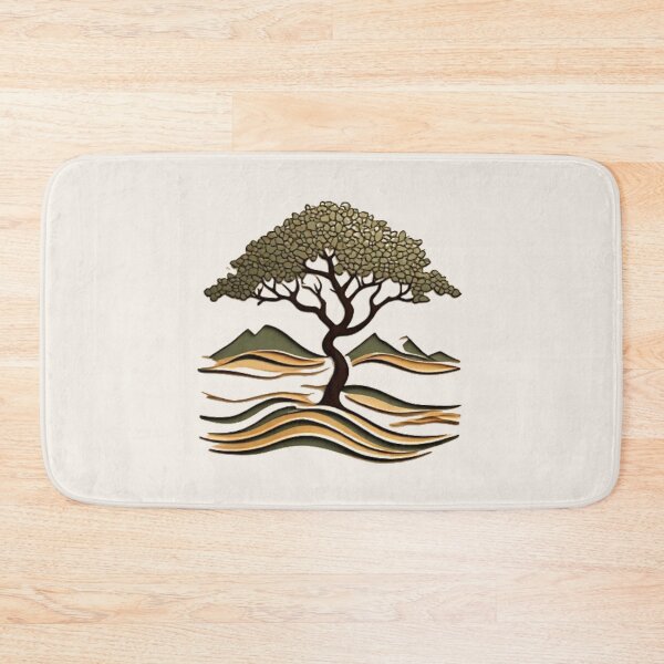 Item preview, Elysium Echoes | Ancient Tree, Mountain & Wave Icon designed and sold by Shift-Bloom.