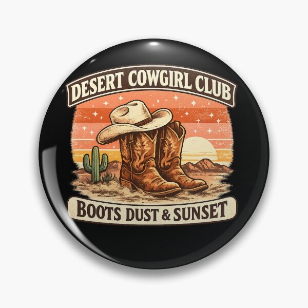 Item preview, Desert Cowgirl Club Boots Dust & Sunset designed and sold by Concrete Coffee Studio.