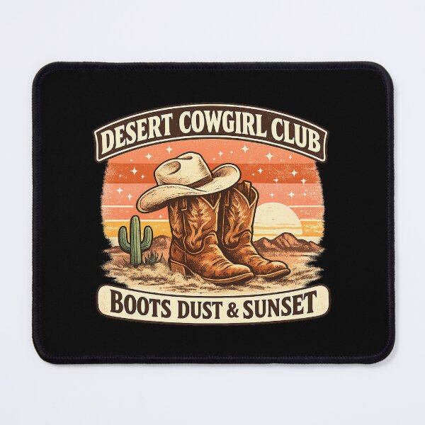Item preview, Desert Cowgirl Club Boots Dust & Sunset designed and sold by Concrete Coffee Studio.