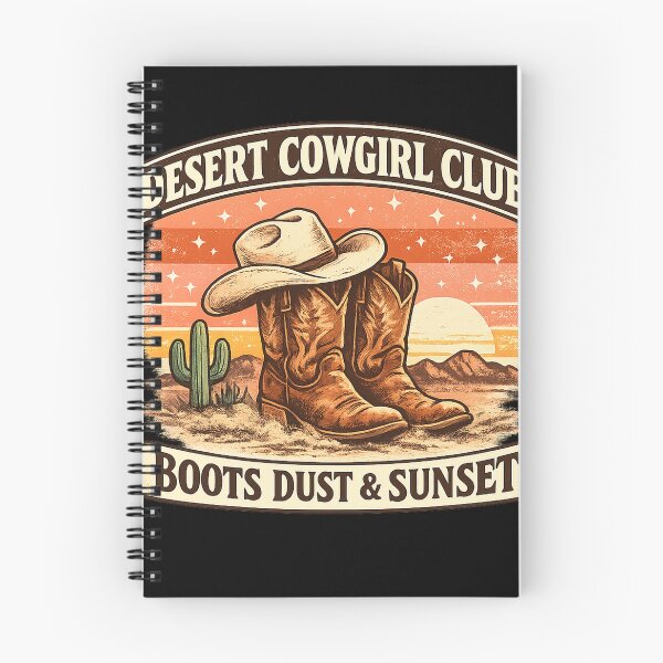Item preview, Desert Cowgirl Club Boots Dust & Sunset designed and sold by Concrete Coffee Studio.