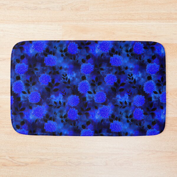Item preview, Midnight Blue Daisies Seamless Botanical Pattern designed and sold by igraphixart.