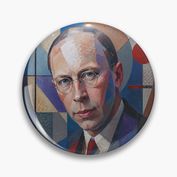 Item preview, Sergei Prokofiev, Russian composer and pianist painting. designed and sold by GalleryKauffeld.
