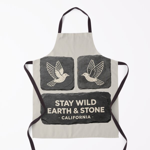 Item preview, Stay Wild Earth & Stone Collage – Handcrafted California Graphic Tee designed and sold by Artify24.