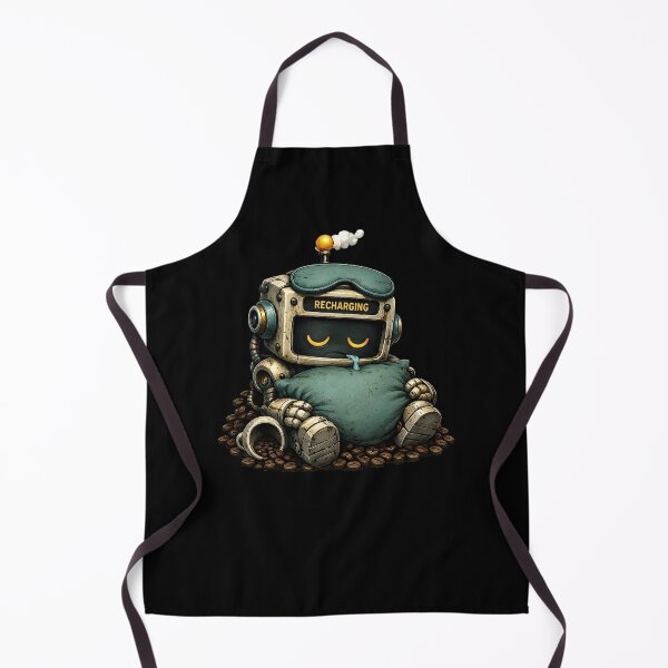 Item preview, Funny Coffee Robot Humor Recharging designed and sold by RustyBot.