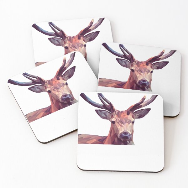 Item preview, Geometric Low Poly Deer - Modern Abstract Wildlife Art designed and sold by AdlArs.
