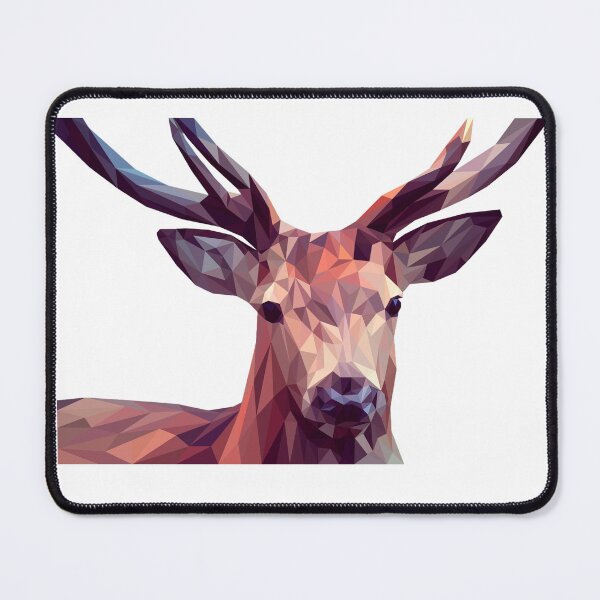Item preview, Geometric Low Poly Deer - Modern Abstract Wildlife Art designed and sold by AdlArs.