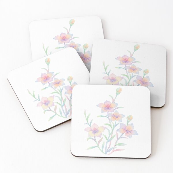 Item preview, Colorful Korean Folk Floral Watercolor designed and sold by Yiruda-Art.