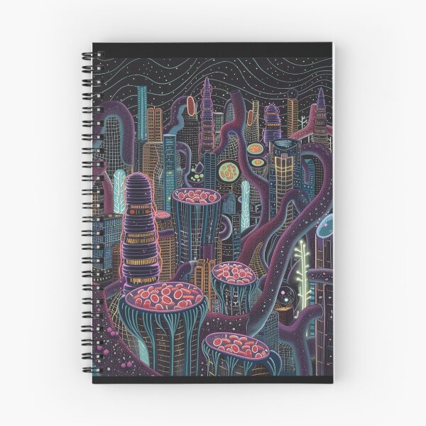 Item preview, Cellular Cityscape - Cyber-Bio Art designed and sold by STATIC SOUL.
