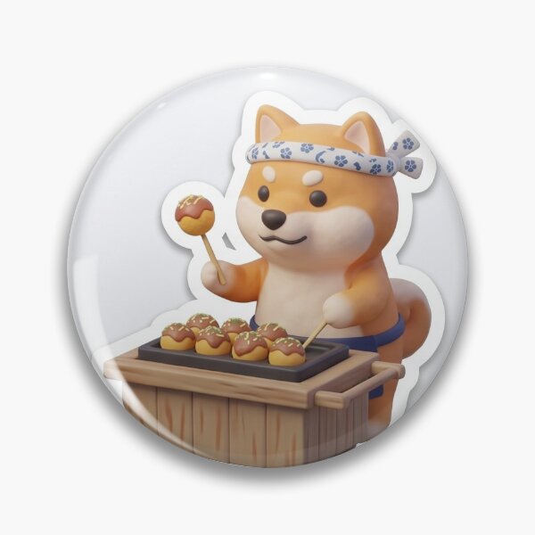 Item preview, ganbatte dogg with eating designed and sold by primsskok.
