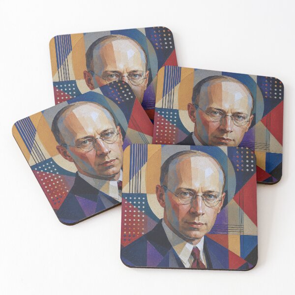 Item preview, Sergei Prokofiev, Russian composer and pianist painting. designed and sold by GalleryKauffeld.