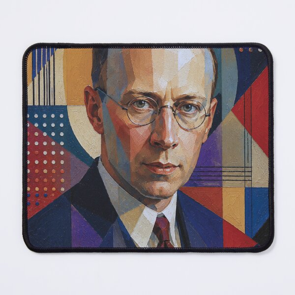 Item preview, Sergei Prokofiev, Russian composer and pianist painting. designed and sold by GalleryKauffeld.