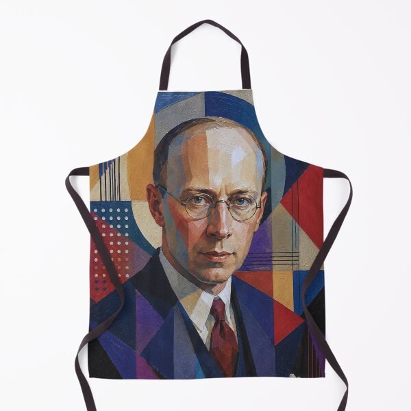 Item preview, Sergei Prokofiev, Russian composer and pianist painting. designed and sold by GalleryKauffeld.