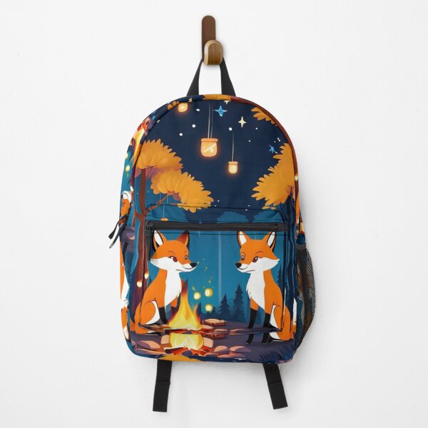 Item preview, Illustration - Nocturnal Forest with Foxes, Children's Book Style designed and sold by AnimeShin.