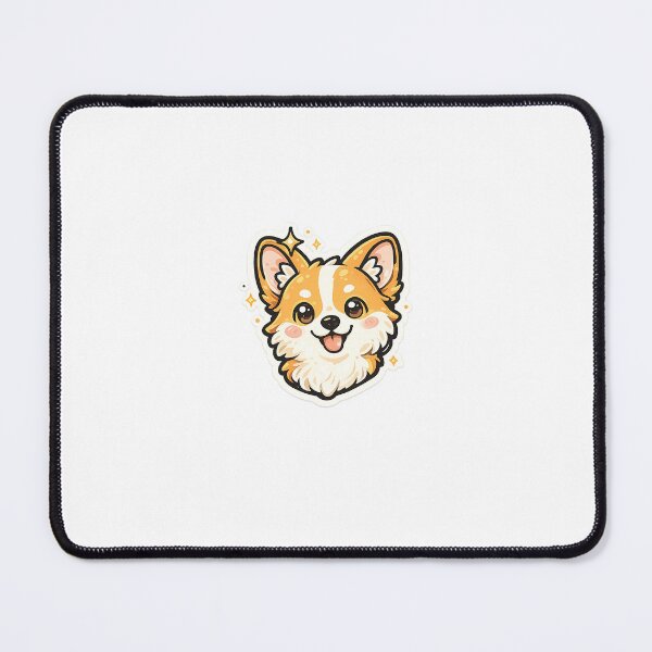Item preview, Cute Corgi Dog Sticker | Kawaii Puppy Vinyl Decal | Aesthetic Gen Z Laptop & Water Bottle Sticker designed and sold by LarkLeaf.