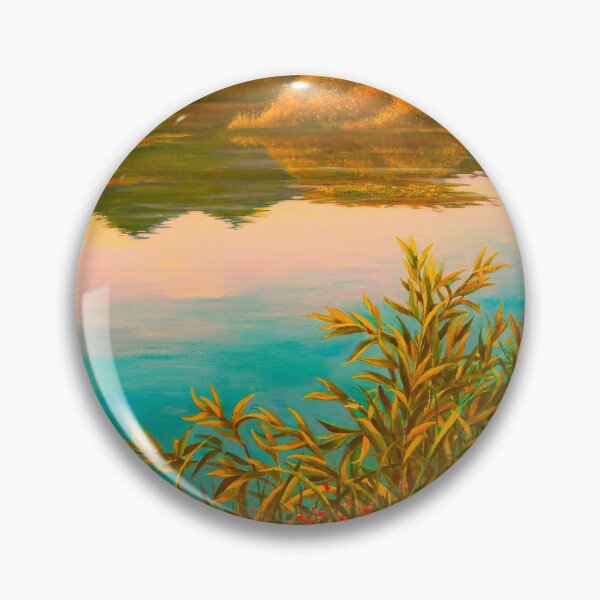 Item preview, Golden Sunset Lake Reflection designed and sold by HaedamArt.
