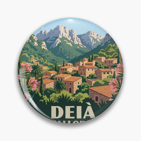 Item preview, Deia Mallorca Vintage Travel Poster Mediterranean designed and sold by MavtM.
