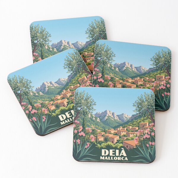 Item preview, Deia Mallorca Vintage Travel Poster Mediterranean designed and sold by MavtM.