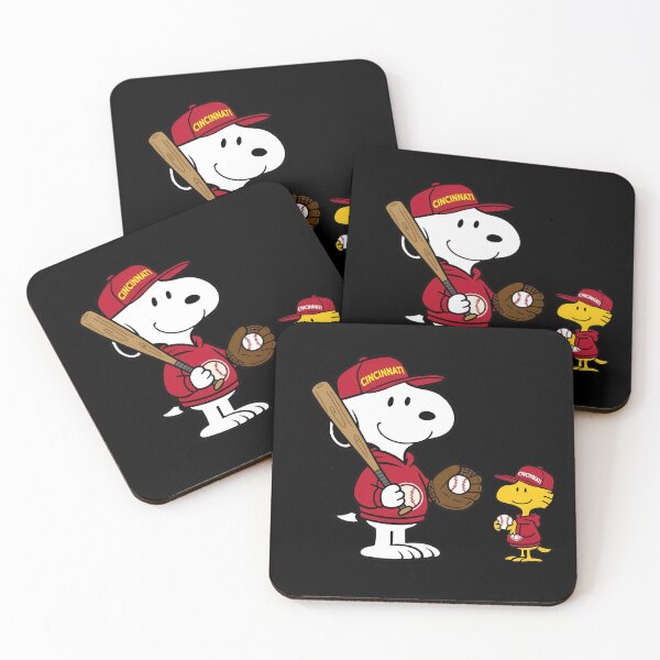 Item preview, Snoopy Woodstock Cincinnatii Baseball designed and sold by WilliamFerris.