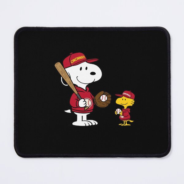 Item preview, Snoopy Woodstock Cincinnatii Baseball designed and sold by WilliamFerris.