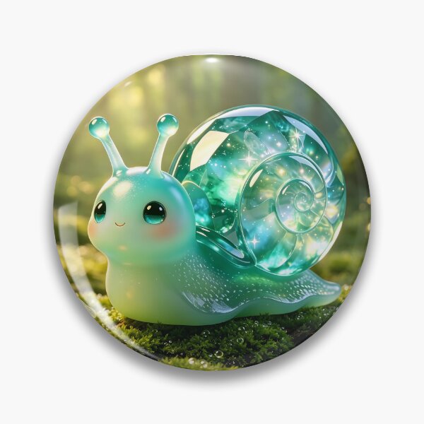 Item preview, The Celestial Snail - Cute Emerald Jelly Snail with Galaxy Shell designed and sold by ABYSSLAB.