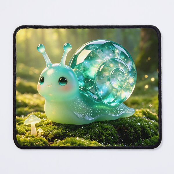 Item preview, The Celestial Snail - Cute Emerald Jelly Snail with Galaxy Shell designed and sold by ABYSSLAB.