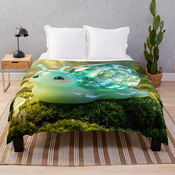 Item preview, The Celestial Snail - Cute Emerald Jelly Snail with Galaxy Shell designed and sold by ABYSSLAB.