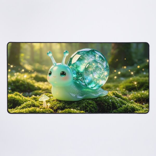 Item preview, The Celestial Snail - Cute Emerald Jelly Snail with Galaxy Shell designed and sold by ABYSSLAB.
