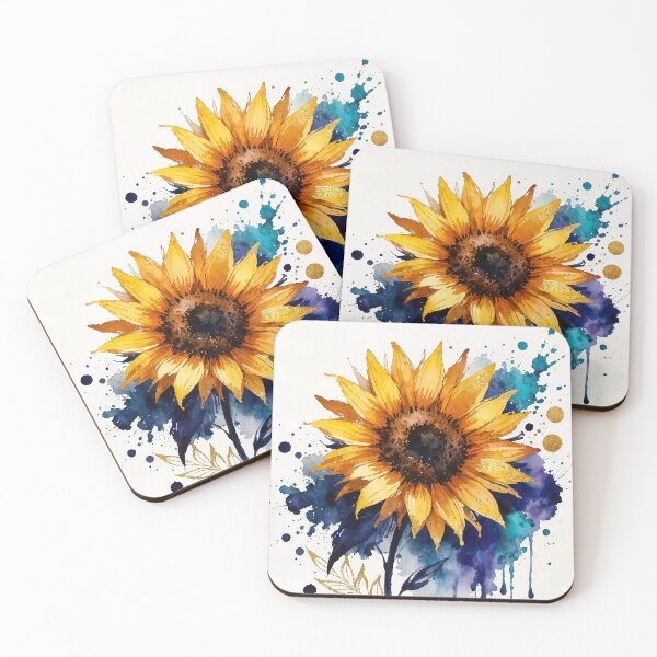 Item preview, Modern Watercolor Sunflower - Botanical Floral Art Print designed and sold by Darlin8888.
