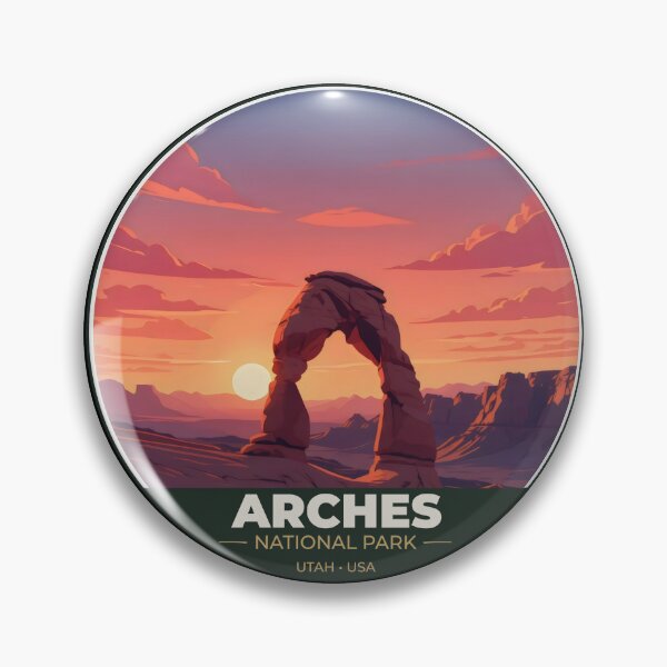 Item preview, Arches National Park Utah Sticker Design designed and sold by wildexperience.